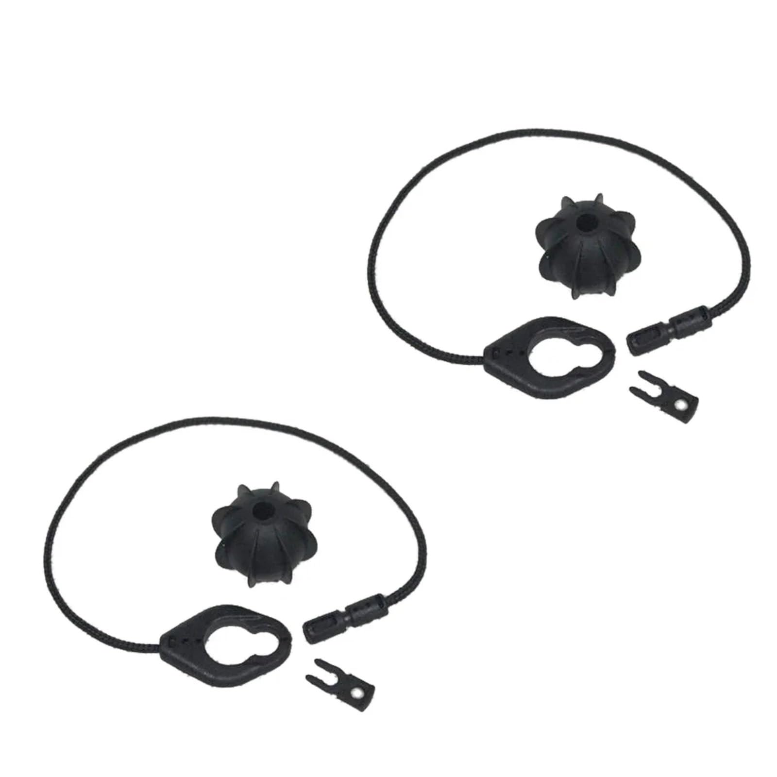 VBNYBA Heckablage Strap Auto Kompatibel Mit VW Für Tiguan 2008 2009 2010 2011 2012–2018 Haltegurt Für Die Rückseite des Kofferraumdeckels, Satinschwarz, Kleines Ball-Festseil, 5N0863447(2 Set) von VBNYBA