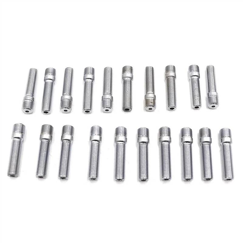 VBNYBA Radnabenmuttern 20 Stück Autozubehör Reifenschrauben 58 Mm Radmuttern Radmuttern M12 X 1,25 M12 X 1,5 M14 X 1,25 M14 X 1,5(M14x1.5) von VBNYBA