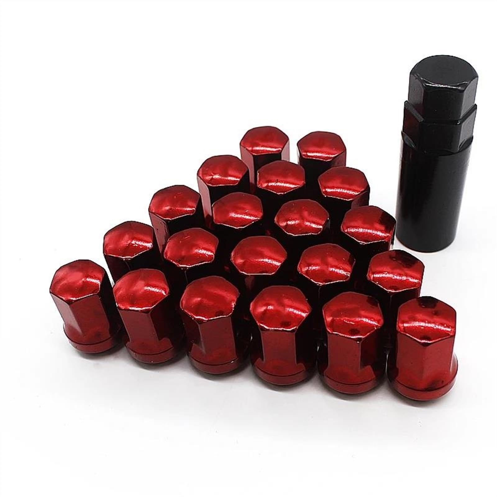 VBNYBA Radnabenmuttern 20 Stück M12x1,25 M12x1,5 Autozubehör Racing Stahlrad Verlängerte Muttern Felgen Radmuttern Racing Radmuttern Ersatzteile(color1,M12x1.5) von VBNYBA