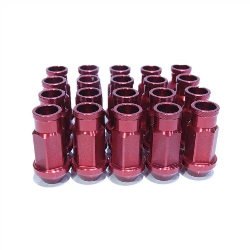 VBNYBA Radnabenmuttern 20PCS Universal Radmuttern M12x1,5/1,25 Auto Modifikation Racing Radmuttern Schraube Hub Reifen Schraube Bolzen(Color 1,M12x1.5) von VBNYBA