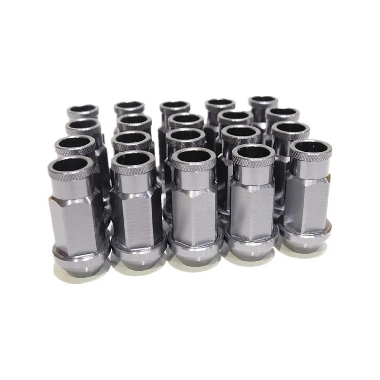 VBNYBA Radnabenmuttern 20PCS Universal Radmuttern M12x1,5/1,25 Auto Modifikation Racing Radmuttern Schraube Hub Reifen Schraube Bolzen(Color 7,M12x1.25) von VBNYBA