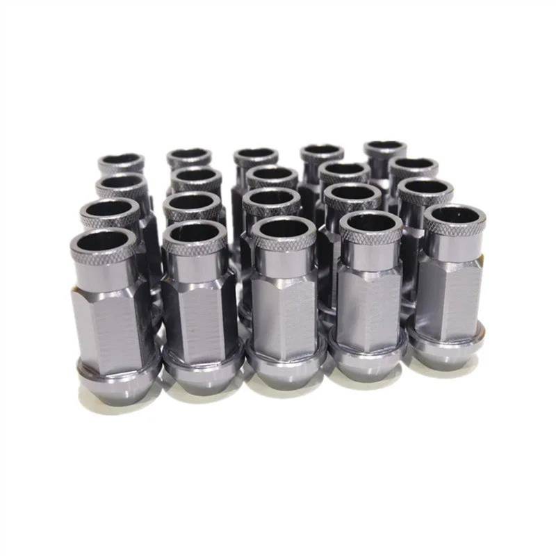VBNYBA Radnabenmuttern 20PCS Universal Radmuttern M12x1,5/1,25 Auto Modifikation Racing Radmuttern Schraube Hub Reifen Schraube Bolzen(Color 7,M12x1.5) von VBNYBA