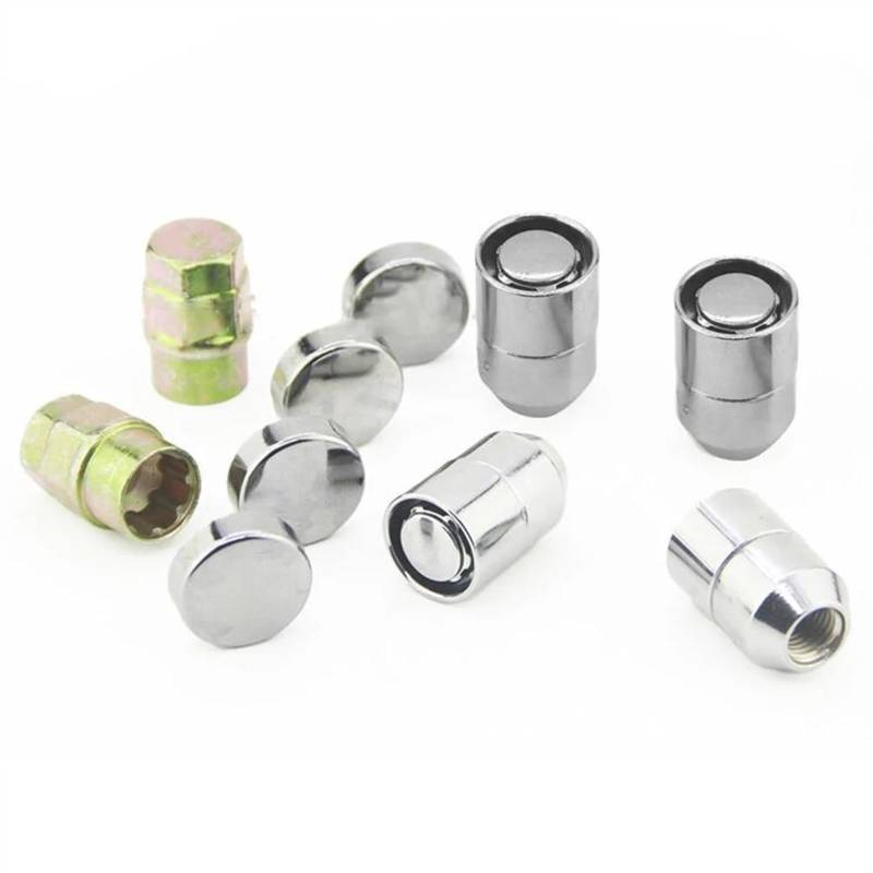VBNYBA Radnabenmuttern 4 Stück M12 X 1,5 Radmuttern, 12 Mm X 1,25 Auto-Radmuttern, Universal-Radnaben-Reifen-Schraubenbolzen, Ersatzteile von VBNYBA