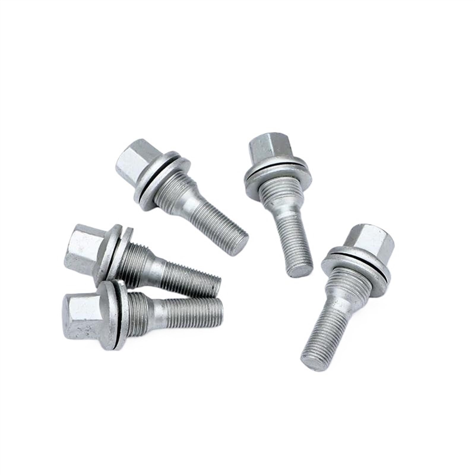 VBNYBA Radnabenmuttern Kompatibel Mit Citroen Für C2 C3 C3-XR C4 C4L DS3 DS4 C5 DS5 C6 5 Stück Auto-Radmuttern Schrauben Gewindelänge 28/40/45 Mm M12 X 1,25(5pcs 28mm) von VBNYBA