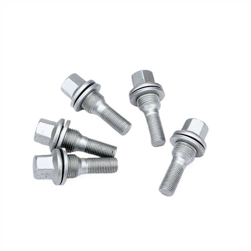 VBNYBA Radnabenmuttern Kompatibel Mit Citroen Für C2 C3 C3-XR C4 C4L DS3 DS4 C5 DS5 C6 5 Stück Auto-Radmuttern Schrauben Gewindelänge 28/40/45 Mm M12 X 1,25(5pcs 28mm) von VBNYBA