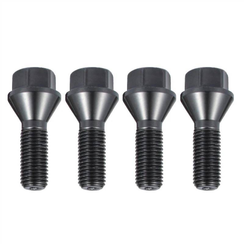 VBNYBA Radnabenmuttern Kompatibel Mit F10 F11 F30 F32 F34 F15 F16 F25 F26 4 Stück Auto-Radnabenschraube M12 X 1.25，M12 X 1.5， M14 X 1.5 Radschraube Bolzensicherung Radmutter(M14 X 1.5) von VBNYBA