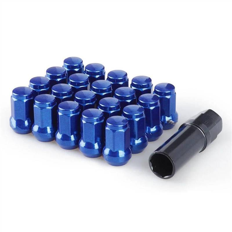 VBNYBA Radnabenmuttern Kompatibel Mit Lincoln, Für Aviator, Für MKC, Für MKZ, M12 X 1,5 Geschlossene Radmuttern, 20 Stück, Siebeneckige Radträger Aus Eisen, Länge 32 Mm(5) von VBNYBA