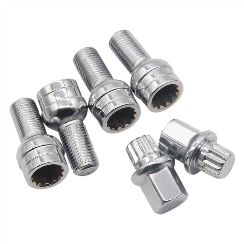 VBNYBA Radnabenmuttern Kompatibel Mit VW Für Golf Für J&etta Für Passat M14 * 1,5 Radschraube Bolzen Kontermutter Schlüsseladapter 8D0601139F von VBNYBA