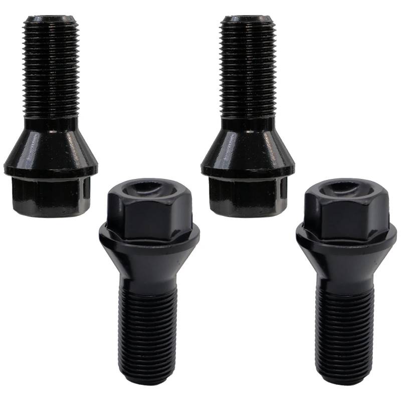 VBNYBA Radnabenmuttern Kompatibel Mit X1 X2 X3 X4 X5 X6 E70 E71 F20 F25 320i M8 4 Stück 36136781151 Autozubehör Radschrauben Mutter Nabe Reifenschraube Schraube von VBNYBA