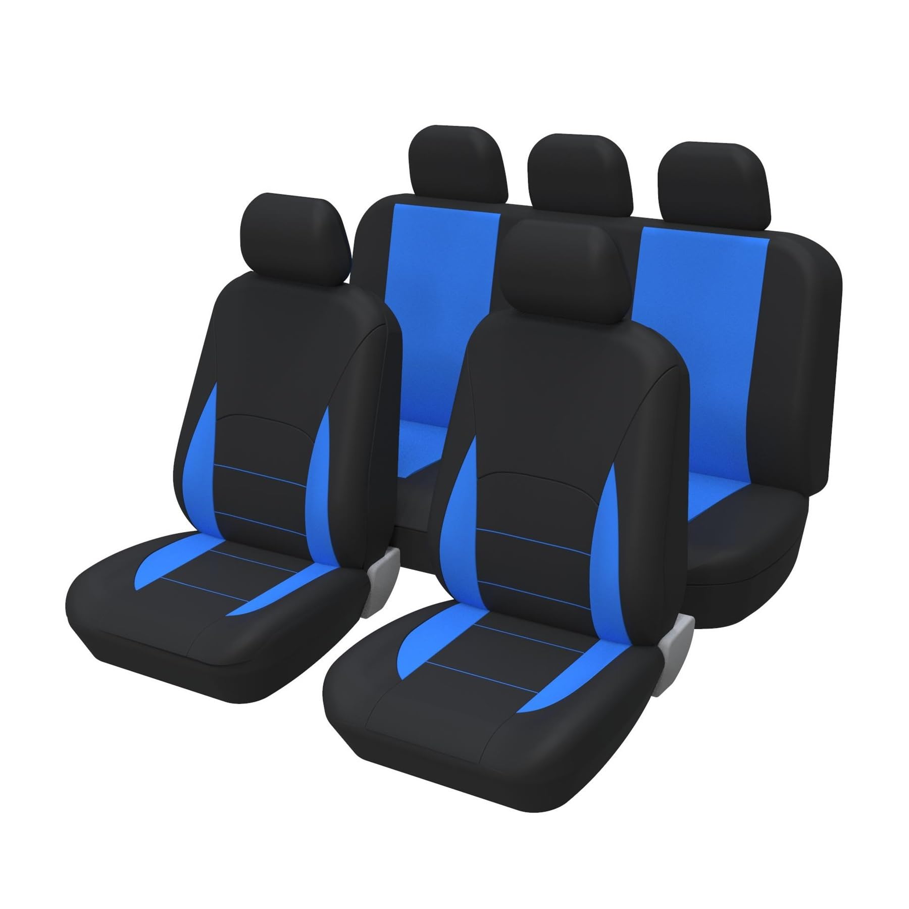 Auto Sitzbezüge Stoff Autositzschutzbezüge Set für Peugeot 508 207 307 407 3008 206 2008 208 Sw 308 107 301 408 5008 4008 Sitzbezüge Auto(B-Blue) von VBVGMZAS