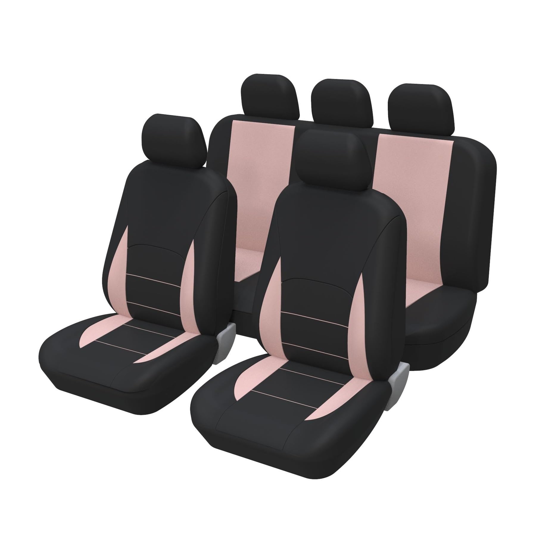Auto Sitzbezüge Stoff Autositzschutzbezüge Set für Peugeot 508 207 307 407 3008 206 2008 208 Sw 308 107 301 408 5008 4008 Sitzbezüge Auto(B-pink) von VBVGMZAS