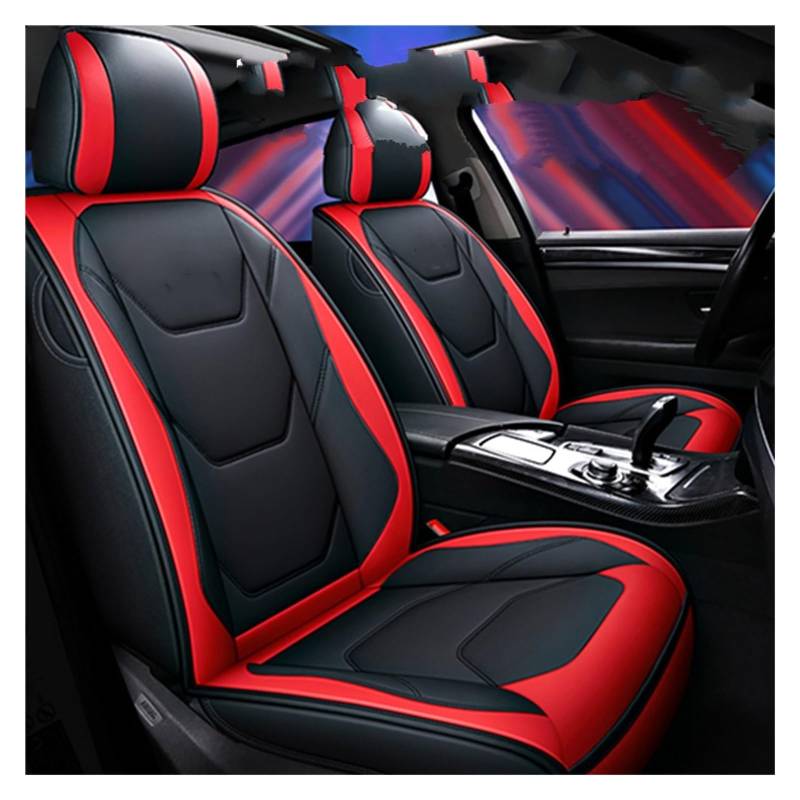 Auto Sitzbezüge Universelle Autositzbezüge für Toyota für Camry für RAV4 für Venza für Corolla für Yaris Altise Aurion Crown Hilux Levin Verso VIOSL Autozubehör Sitzbezüge Auto(Wine Red Front) von VBVGMZAS