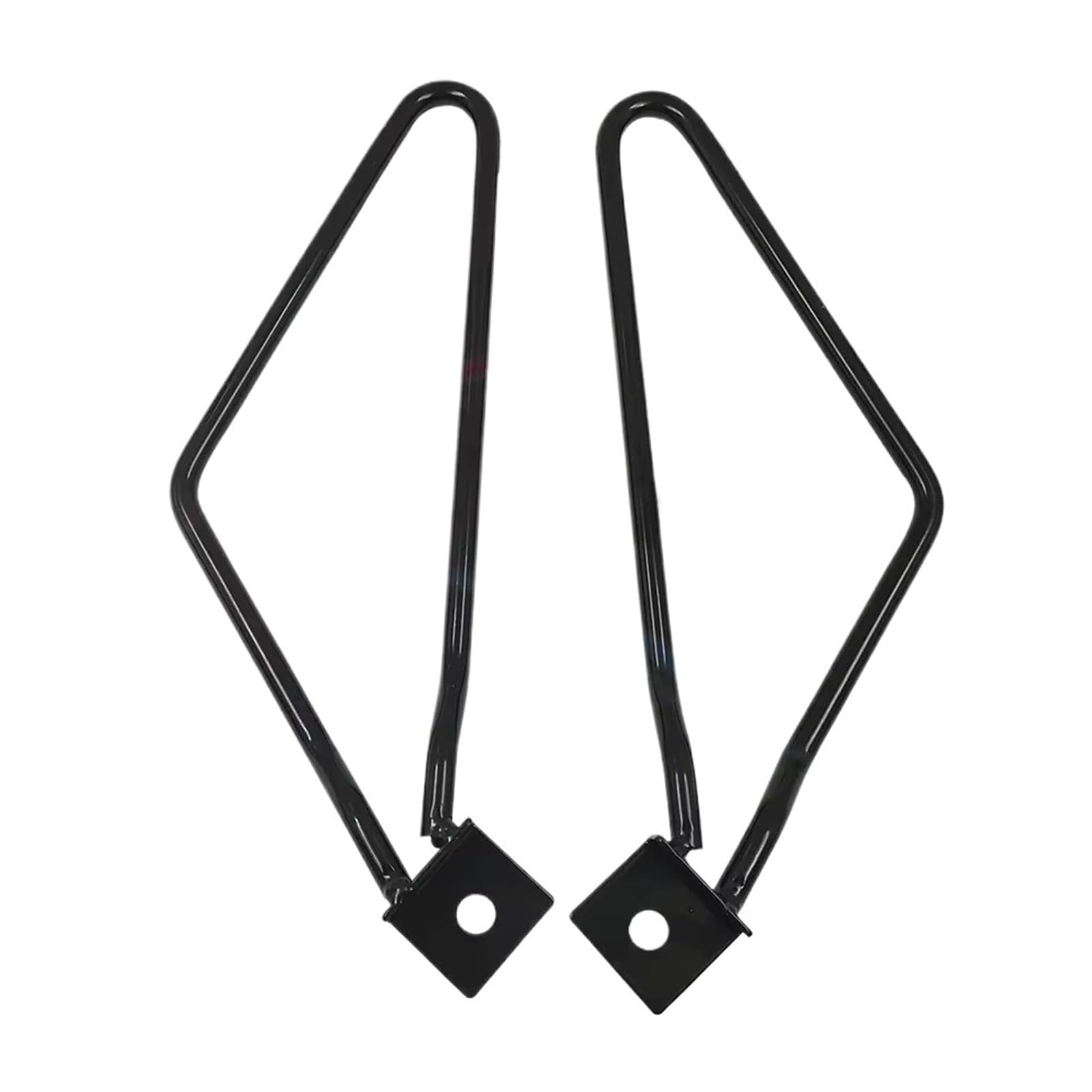 Motorrad-Heckgepäck Für Suzuki Für GN125 Für GN 125 Für U-Eifer Motorrad SideTrunk Halter Satteltasche Unterstützung Bars Hinterradgepäckträger(Black) von VBVGMZAS
