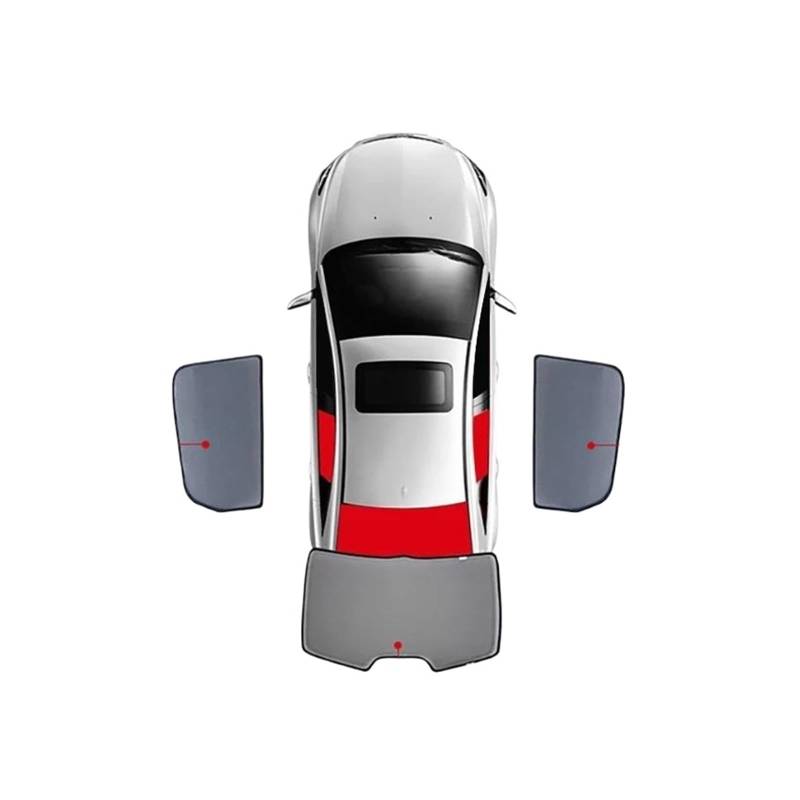 Sonnenblende Sonnenschutz Auto Für VW Für T-Cross 2018 2019 2020 2021 2022 2023 2024 Auto Sonnenschirm Visier Frontscheibe Vorhang(3PCS) von VBVGMZAS