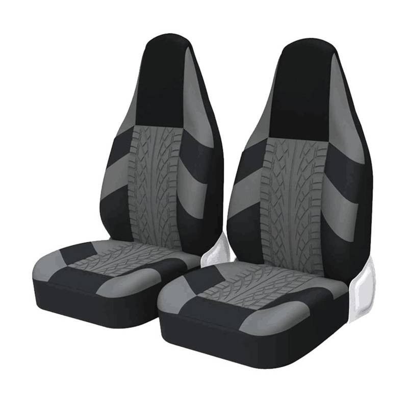 VBVGMZAS Auto Sitzbezüge 2PC Autositzbezüge Bucket Tire Style für Benz Sitzbezüge Auto(Gray 2 PCS) von VBVGMZAS