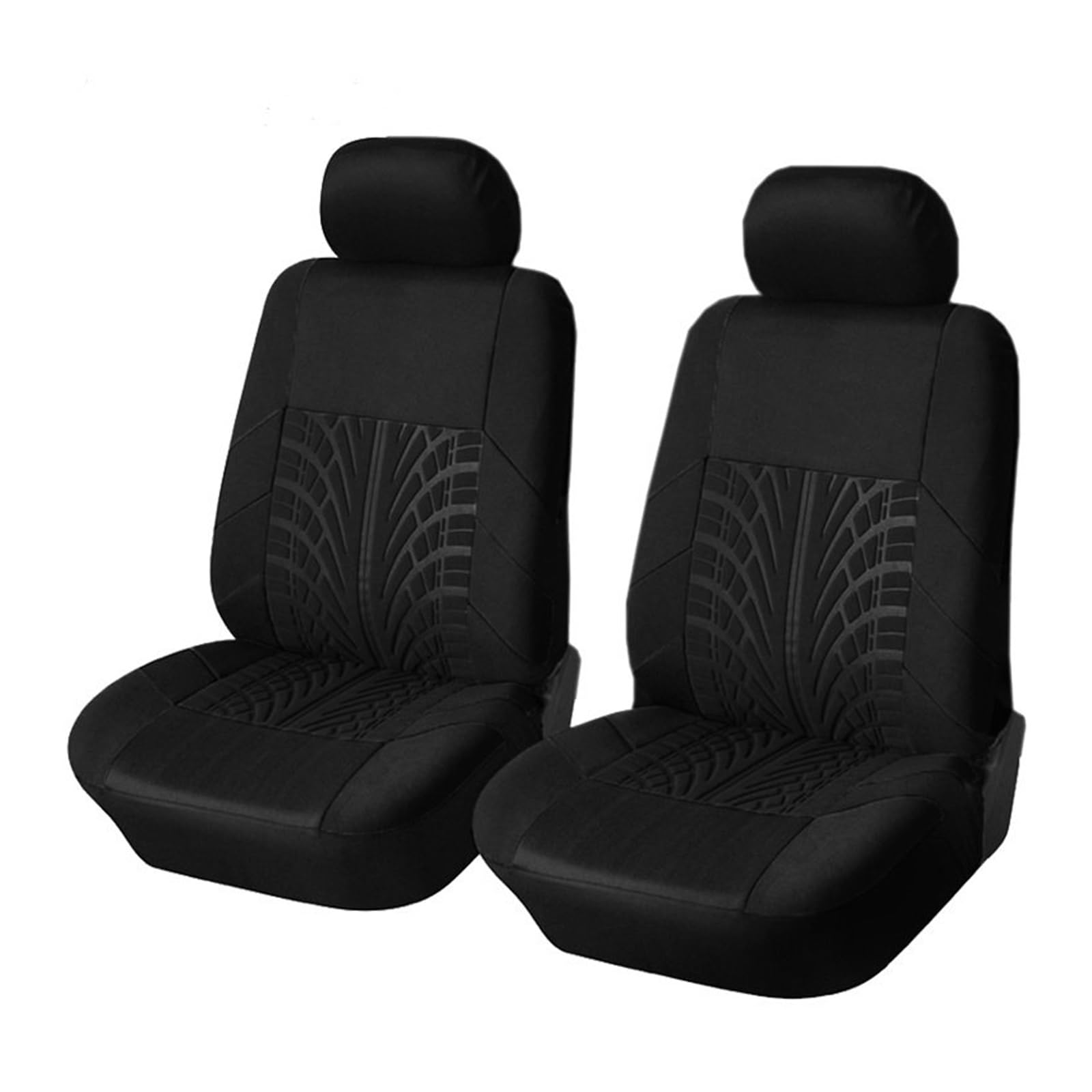 VBVGMZAS Auto Sitzbezüge Atmungsaktive Autositzbezüge im Komplettset, universell für Geteilte Sitzbank vorne/hinten, Autositzschutz für Jetta 5 Sitzbezüge Auto(BLACK-2pcs) von VBVGMZAS