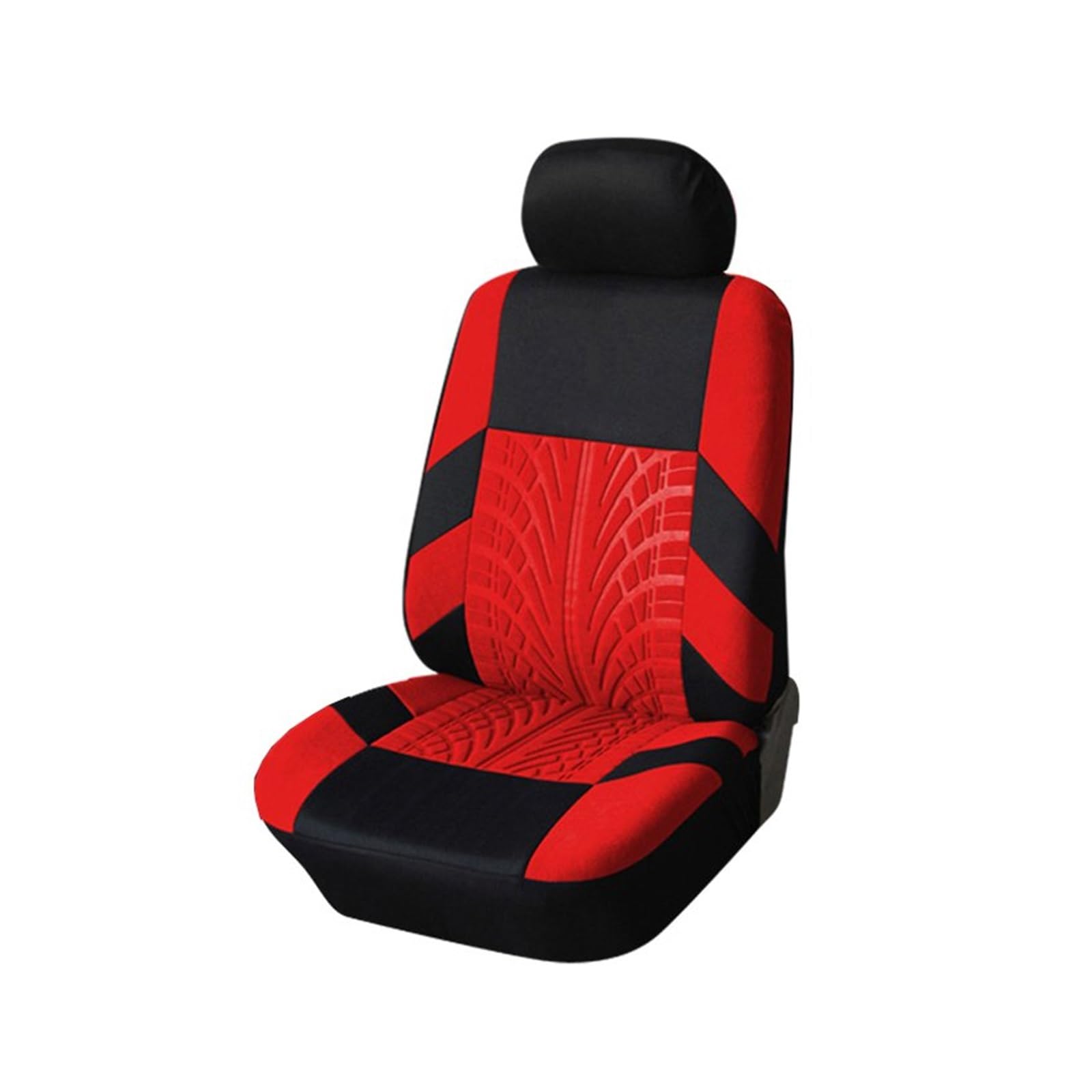 VBVGMZAS Auto Sitzbezüge Atmungsaktive Autositzbezüge im Komplettset, universell für Geteilte Sitzbank vorne/hinten, Autositzschutz für Jetta 5 Sitzbezüge Auto(Only 1 red seat) von VBVGMZAS