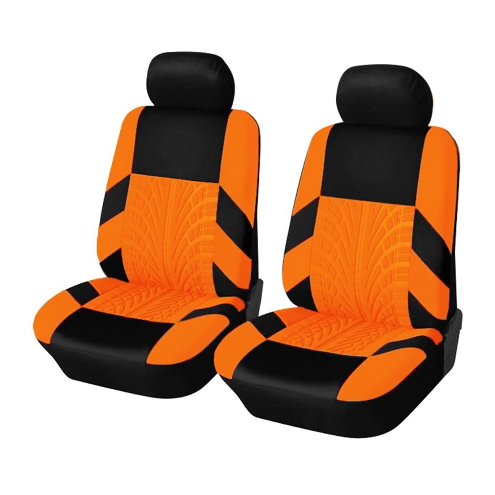 VBVGMZAS Auto Sitzbezüge Atmungsaktive Autositzbezüge im Komplettset, universell für Geteilte Sitzbank vorne/hinten, für Q2 Sitzbezüge Auto(ORANGE-2pcs) von VBVGMZAS