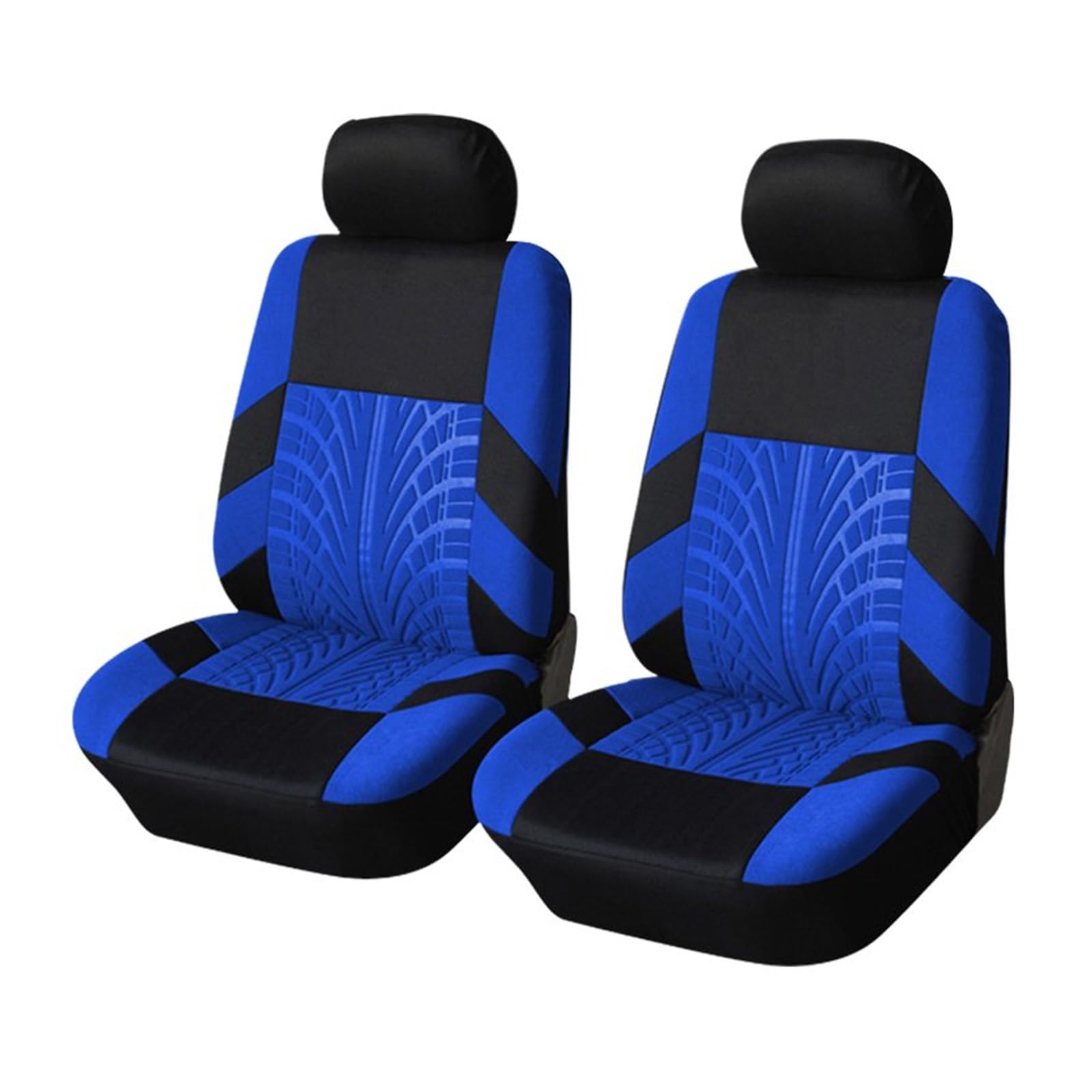 VBVGMZAS Auto Sitzbezüge Atmungsaktive Komplettset Autositzbezüge Universal für vorne/hinten Geteilte Sitzbank Autositzschutz für Kia für Rio Sitzbezüge Auto(BLUE-2pcs) von VBVGMZAS