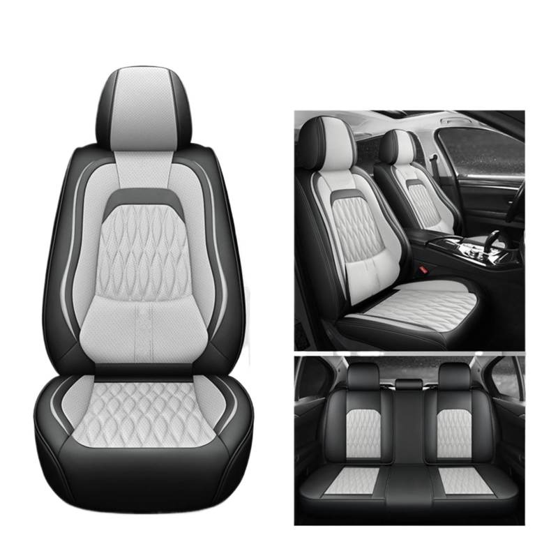 VBVGMZAS Auto Sitzbezüge Autositzbezüge Leder Komplettset für A3 8L Sitzbezüge Auto(5 PCS 1) von VBVGMZAS