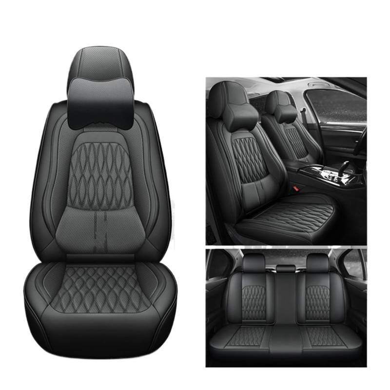 VBVGMZAS Auto Sitzbezüge Autositzbezüge Leder Komplettset für A3 8L Sitzbezüge Auto(7 PCS 3) von VBVGMZAS