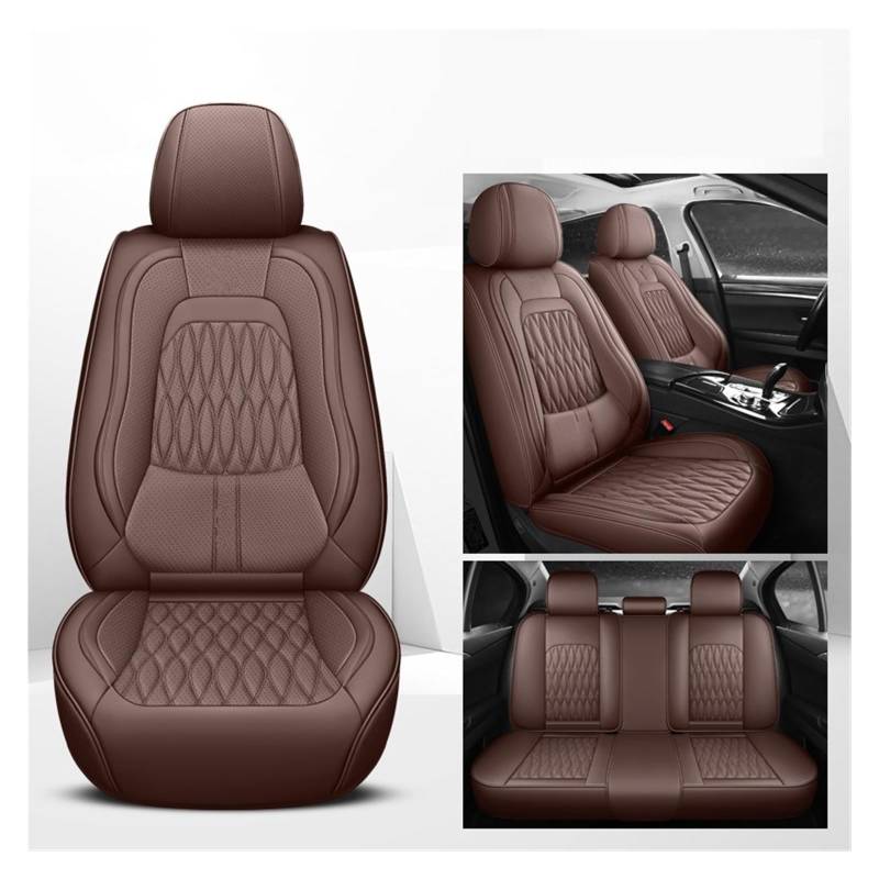 VBVGMZAS Auto Sitzbezüge Autositzbezüge Leder Komplettset für Hyundai für I40 Sitzbezüge Auto(5 PCS 5) von VBVGMZAS