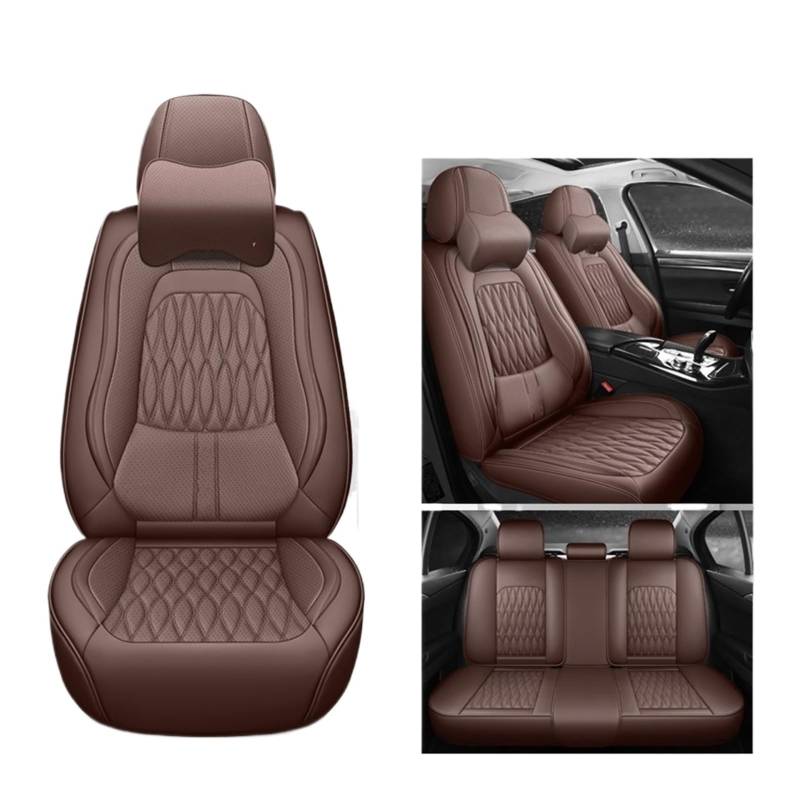 VBVGMZAS Auto Sitzbezüge Autositzbezüge Leder Komplettset für Hyundai für I40 Sitzbezüge Auto(7 PCS 4) von VBVGMZAS