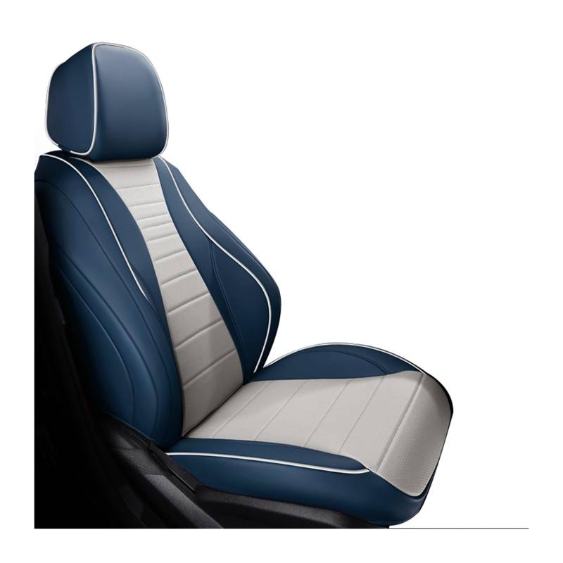 VBVGMZAS Auto Sitzbezüge Autositzbezüge für Geely für Atlas für Pro für Monjaro für Tugella für Coolray Autozubehör Sitzbezüge Auto(1PC-Blue White) von VBVGMZAS