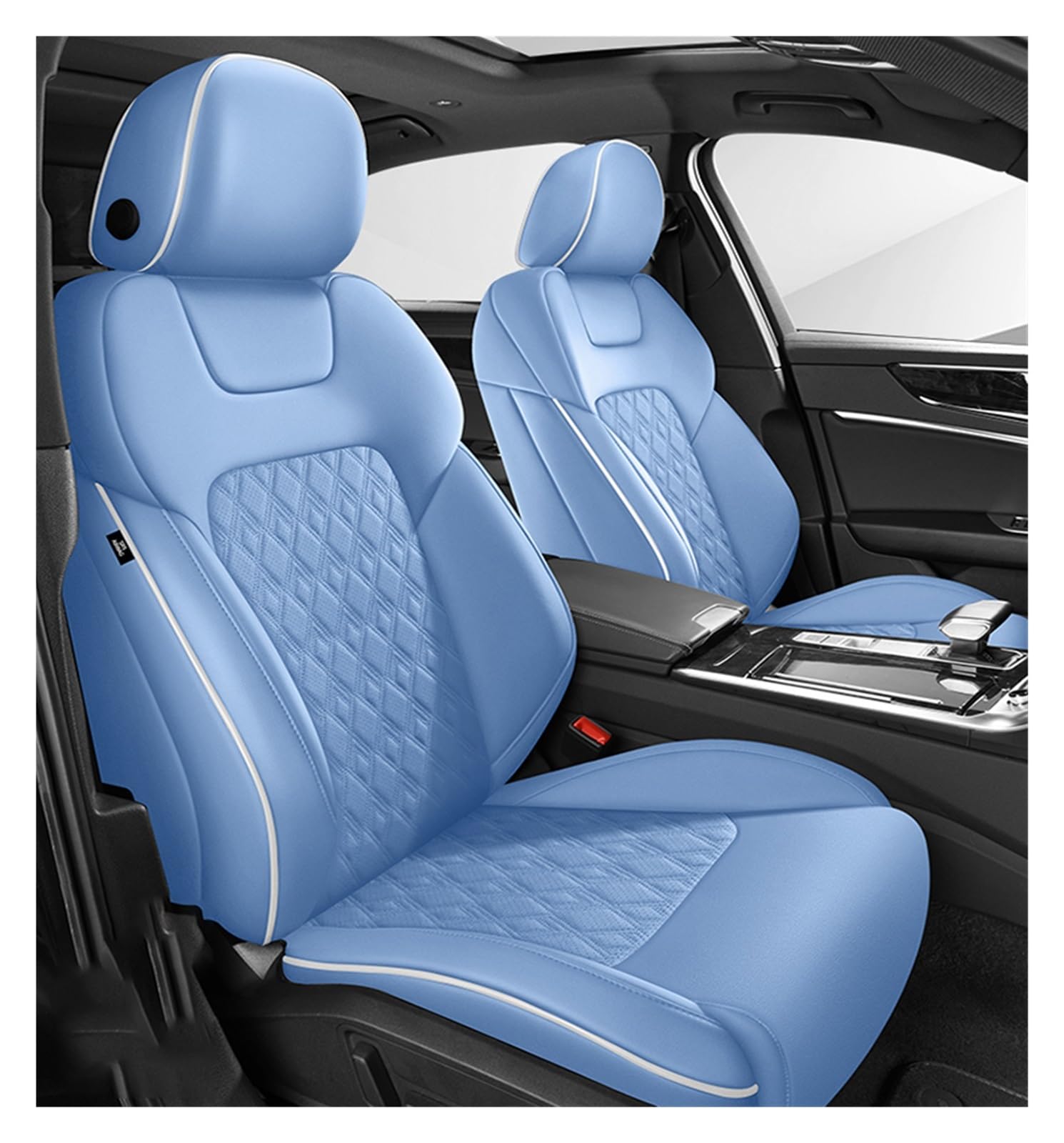 VBVGMZAS Auto Sitzbezüge Autositzbezüge für Toyota für Land für Cruiser 100 200, 360 ° voll abgedeckt, Accesorios Vehículos Sitzbezüge Auto(Just one seat 4) von VBVGMZAS