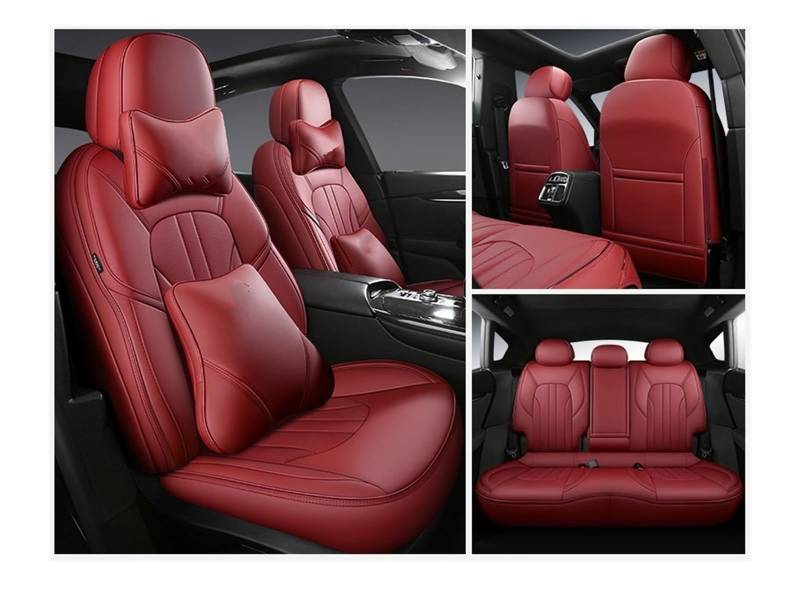 VBVGMZAS Auto Sitzbezüge Benutzerdefinierte Komplettset Autositzbezüge für Benz W204 2007 2008 2009 2010 2011 2013 2014 Lederinnenausstattung Autositzschutz Sitzbezüge Auto(7 PCS 3) von VBVGMZAS