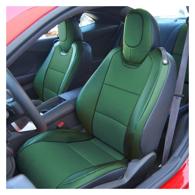 VBVGMZAS Auto Sitzbezüge Die 5. Generation für Camaro 2010–2015 Autositzbezug, komplettes Set Leder die 6 Generation für Chevy für Camaro 2016–2024 Sitzbezüge Auto(5th Color 2) von VBVGMZAS