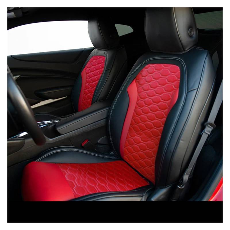 VBVGMZAS Auto Sitzbezüge Die 5. Generation für Camaro 2010–2015 Autositzbezug, komplettes Set Leder die 6 Generation für Chevy für Camaro 2016–2024 Sitzbezüge Auto(6th Color 12) von VBVGMZAS