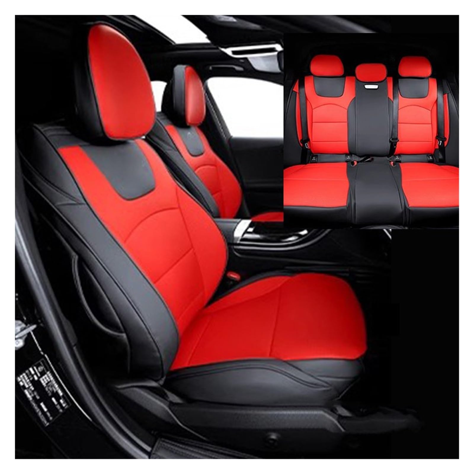 VBVGMZAS Auto Sitzbezüge Für Benz EQE 2022-2024 Autositzbezüge Komplettset Strapazierfähiges Material Für Benz EQE 350 Limousine SUV Sitzbezüge Auto(Color 12) von VBVGMZAS