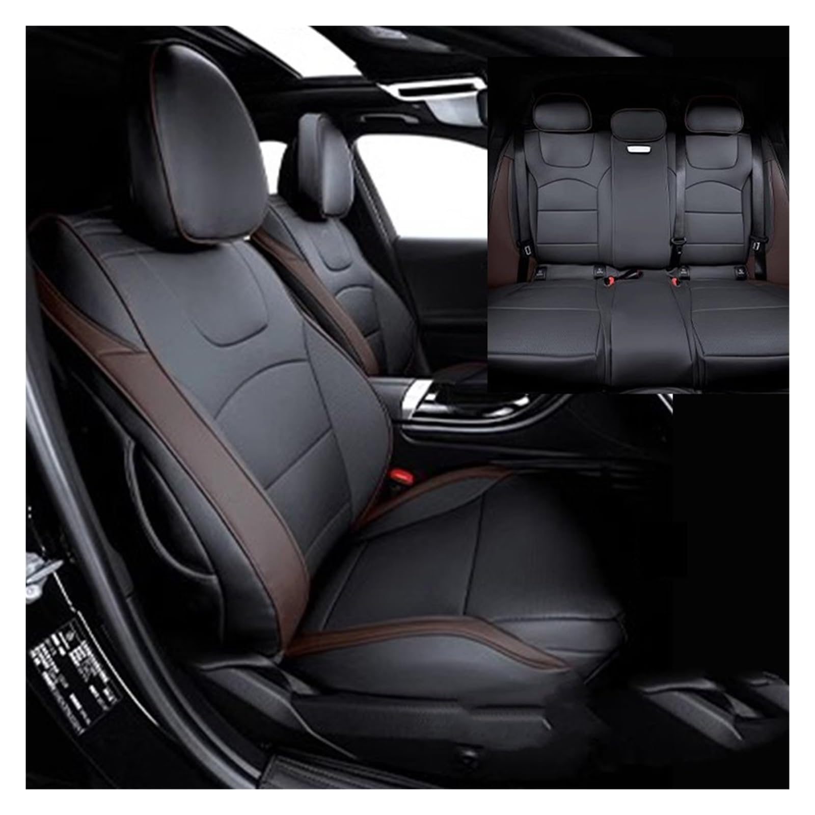 VBVGMZAS Auto Sitzbezüge Für Benz EQE 2022-2024 Autositzbezüge Komplettset Strapazierfähiges Material Für Benz EQE 350 Limousine SUV Sitzbezüge Auto(Color 15) von VBVGMZAS
