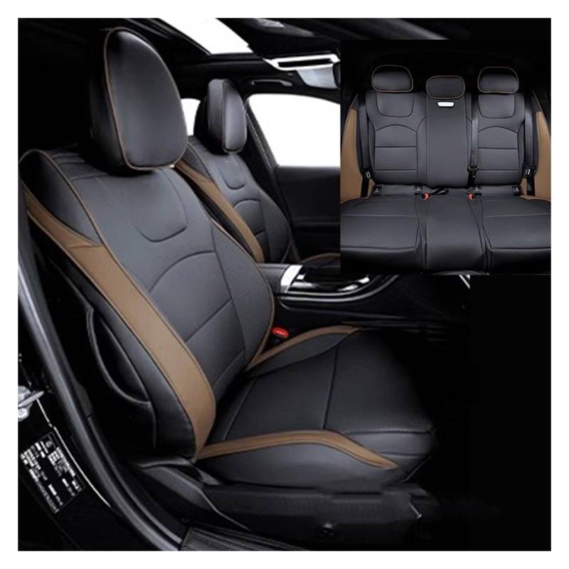 VBVGMZAS Auto Sitzbezüge Für Benz EQE 2022-2024 Autositzbezüge Komplettset Strapazierfähiges Material Für Benz EQE 350 Limousine SUV Sitzbezüge Auto(Color 17) von VBVGMZAS
