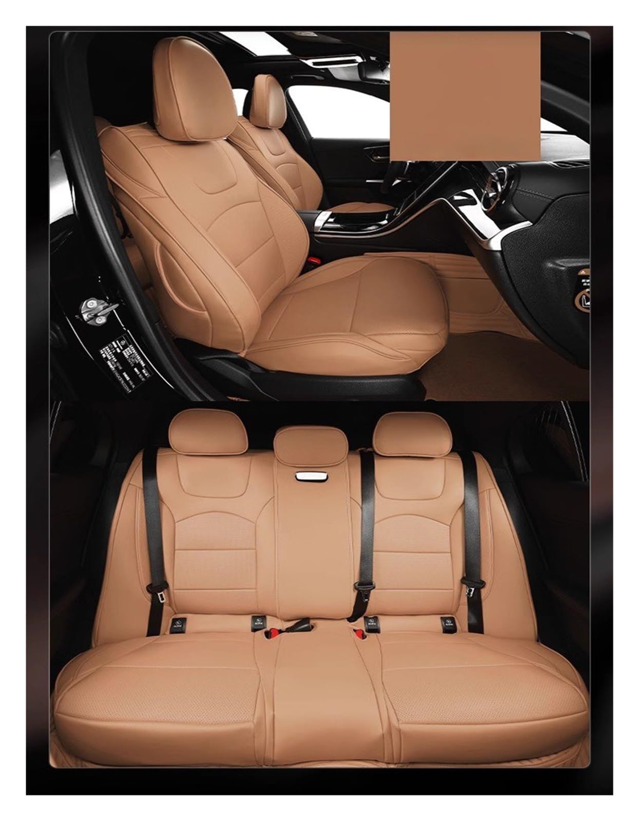 VBVGMZAS Auto Sitzbezüge Für Benz EQE 2022-2024 Autositzbezüge Komplettset Strapazierfähiges Material Für Benz EQE 350 Limousine SUV Sitzbezüge Auto(Color 5) von VBVGMZAS