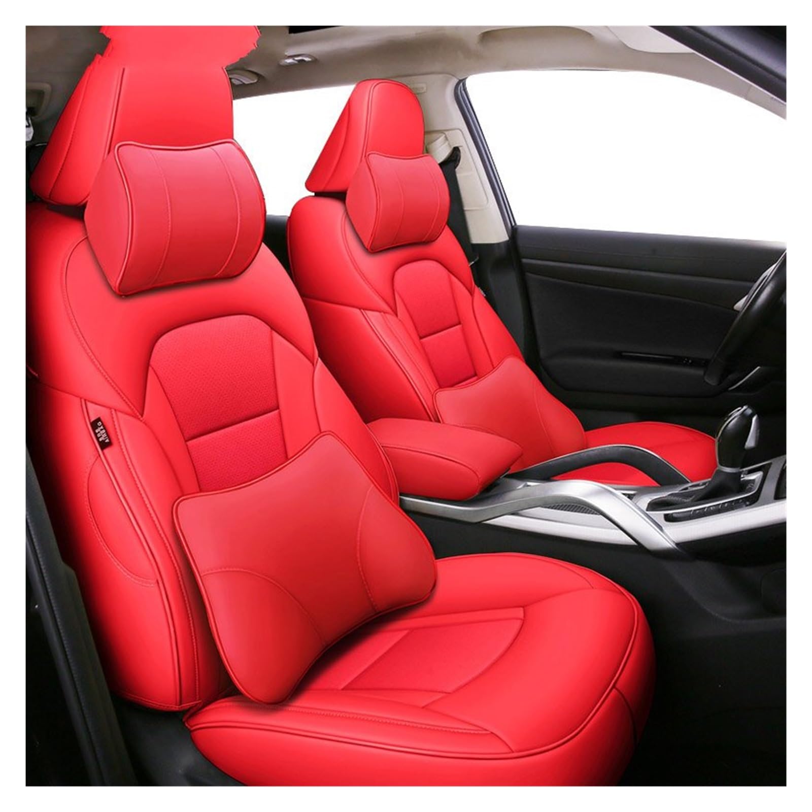 VBVGMZAS Auto Sitzbezüge Für Fiesta MK7 für Kuga für Fusion für Ranger für Explorer 5 maßgeschneiderte Leder-Autositzbezüge Sitzbezüge Auto(Color 11) von VBVGMZAS