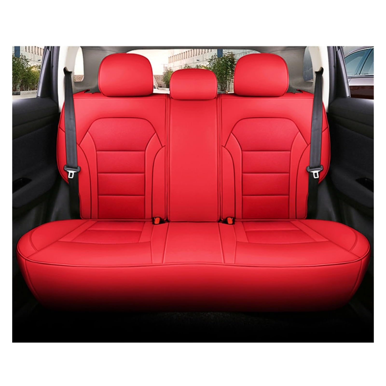 VBVGMZAS Auto Sitzbezüge Für Fiesta MK7 für Kuga für Fusion für Ranger für Explorer 5 maßgeschneiderte Leder-Autositzbezüge Sitzbezüge Auto(Color 12) von VBVGMZAS