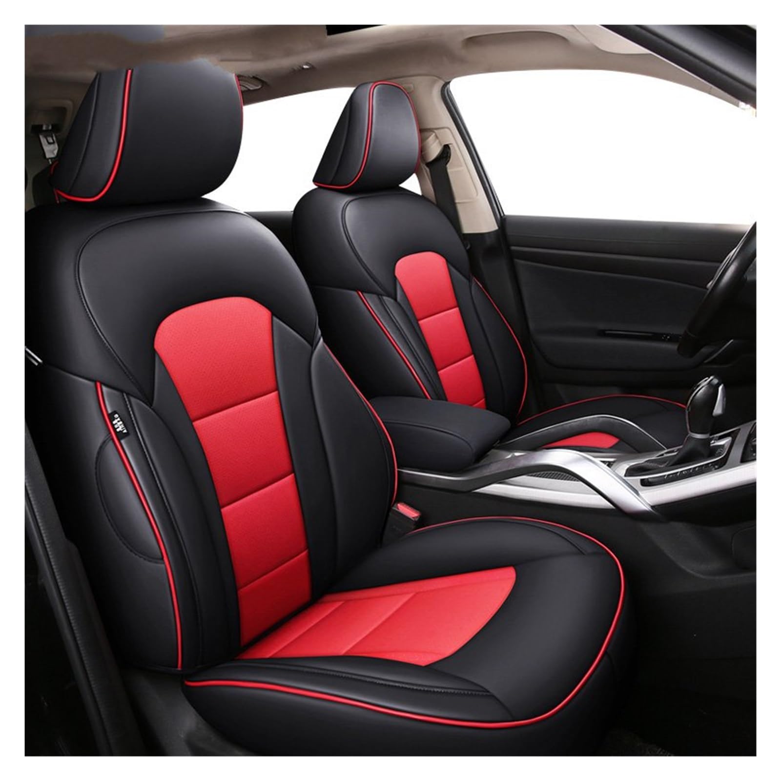 VBVGMZAS Auto Sitzbezüge Für Fiesta MK7 für Kuga für Fusion für Ranger für Explorer 5 maßgeschneiderte Leder-Autositzbezüge Sitzbezüge Auto(Color 13) von VBVGMZAS