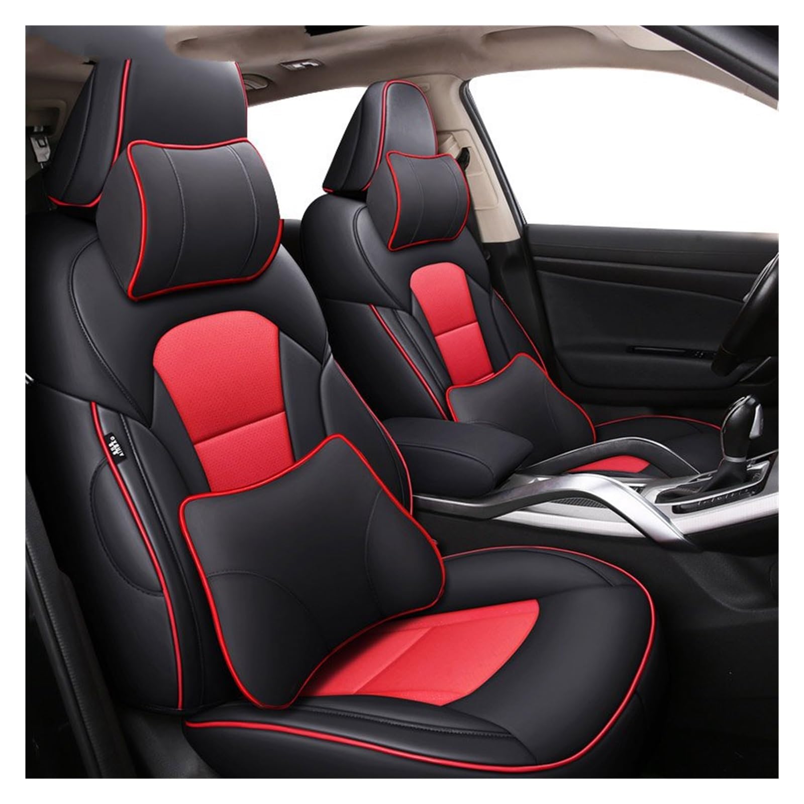 VBVGMZAS Auto Sitzbezüge Für Fiesta MK7 für Kuga für Fusion für Ranger für Explorer 5 maßgeschneiderte Leder-Autositzbezüge Sitzbezüge Auto(Color 14) von VBVGMZAS