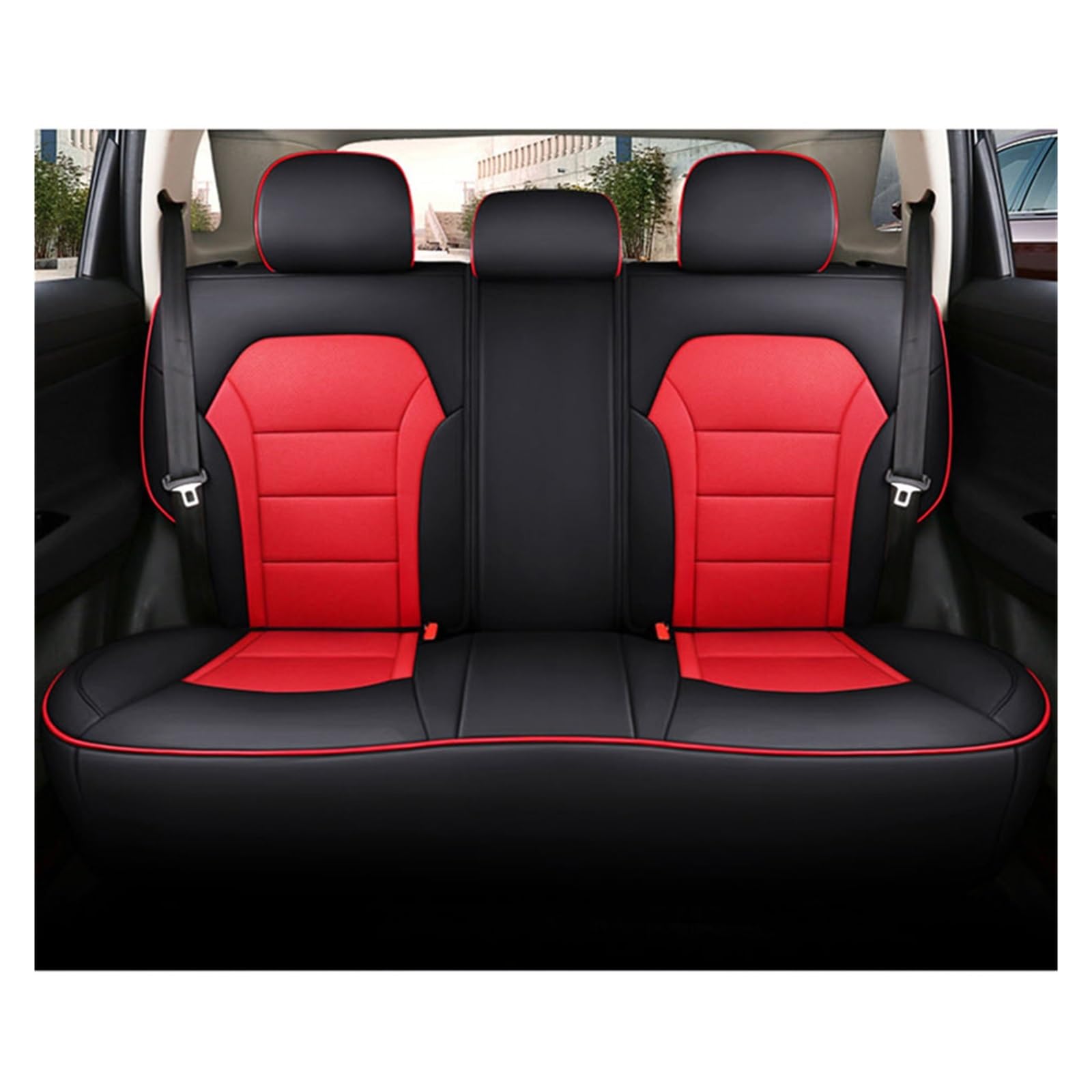 VBVGMZAS Auto Sitzbezüge Für Fiesta MK7 für Kuga für Fusion für Ranger für Explorer 5 maßgeschneiderte Leder-Autositzbezüge Sitzbezüge Auto(Color 15) von VBVGMZAS