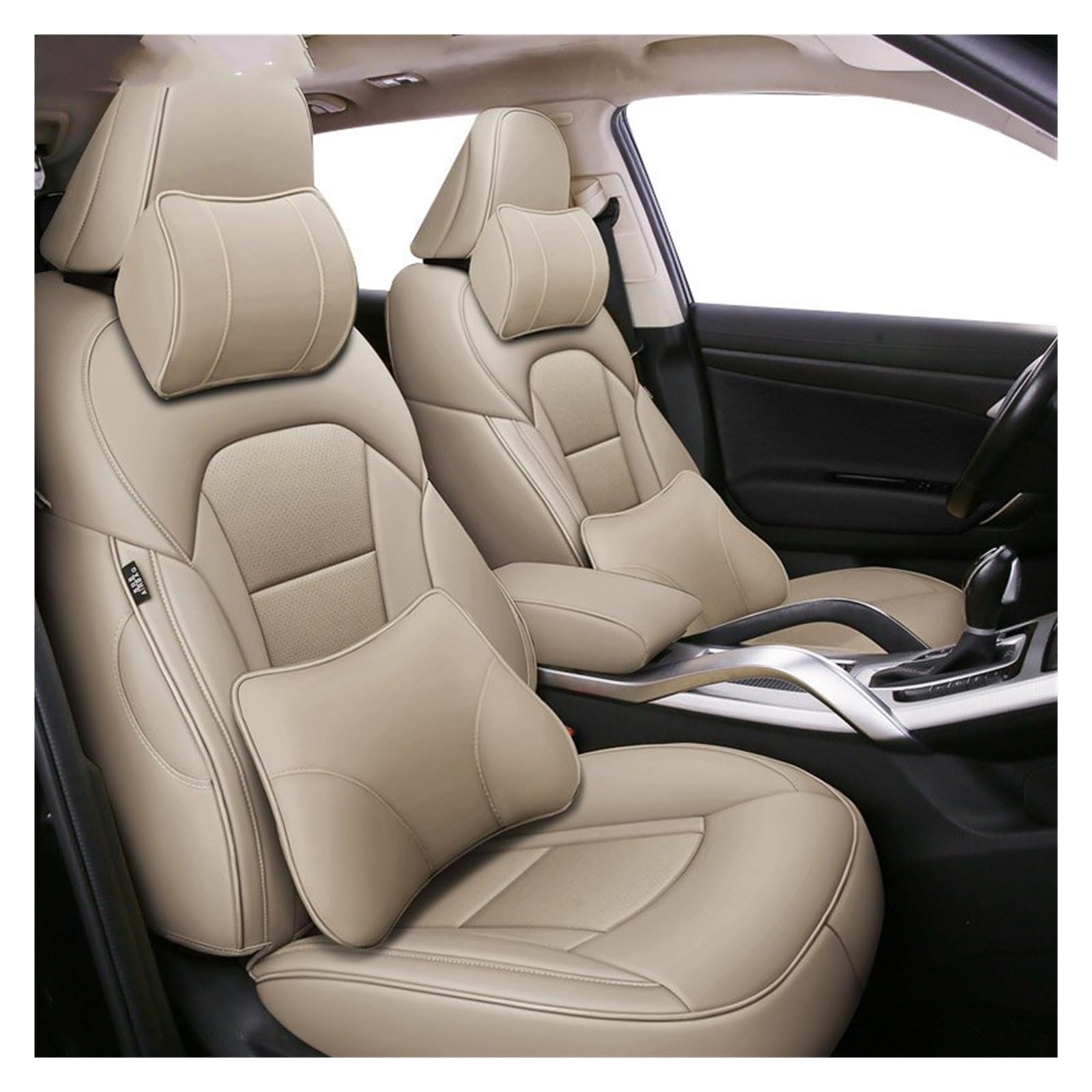 VBVGMZAS Auto Sitzbezüge Für Fiesta MK7 für Kuga für Fusion für Ranger für Explorer 5 maßgeschneiderte Leder-Autositzbezüge Sitzbezüge Auto(Color 6) von VBVGMZAS