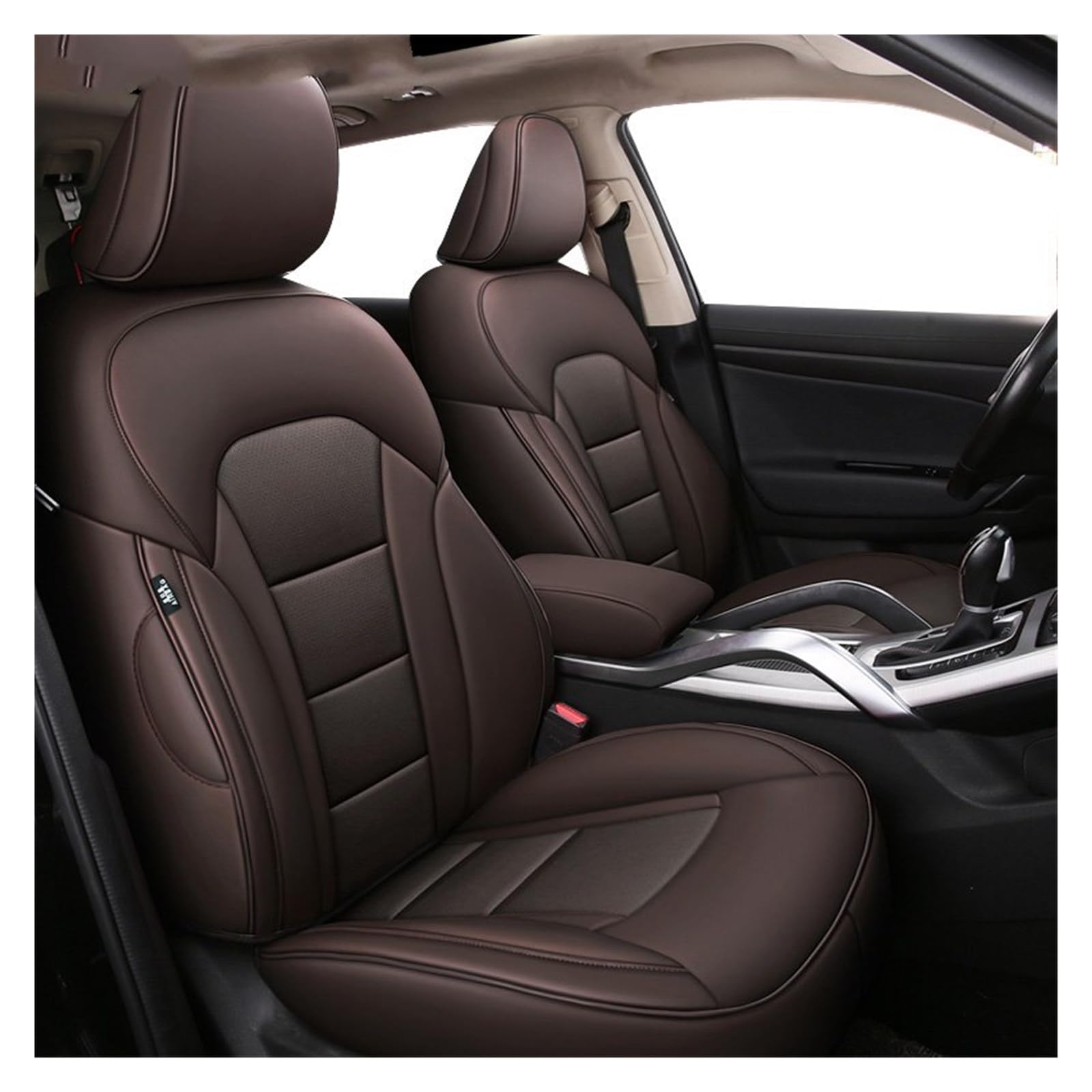 VBVGMZAS Auto Sitzbezüge Für Fiesta MK7 für Kuga für Fusion für Ranger für Explorer 5 maßgeschneiderte Leder-Autositzbezüge Sitzbezüge Auto(Color 7) von VBVGMZAS