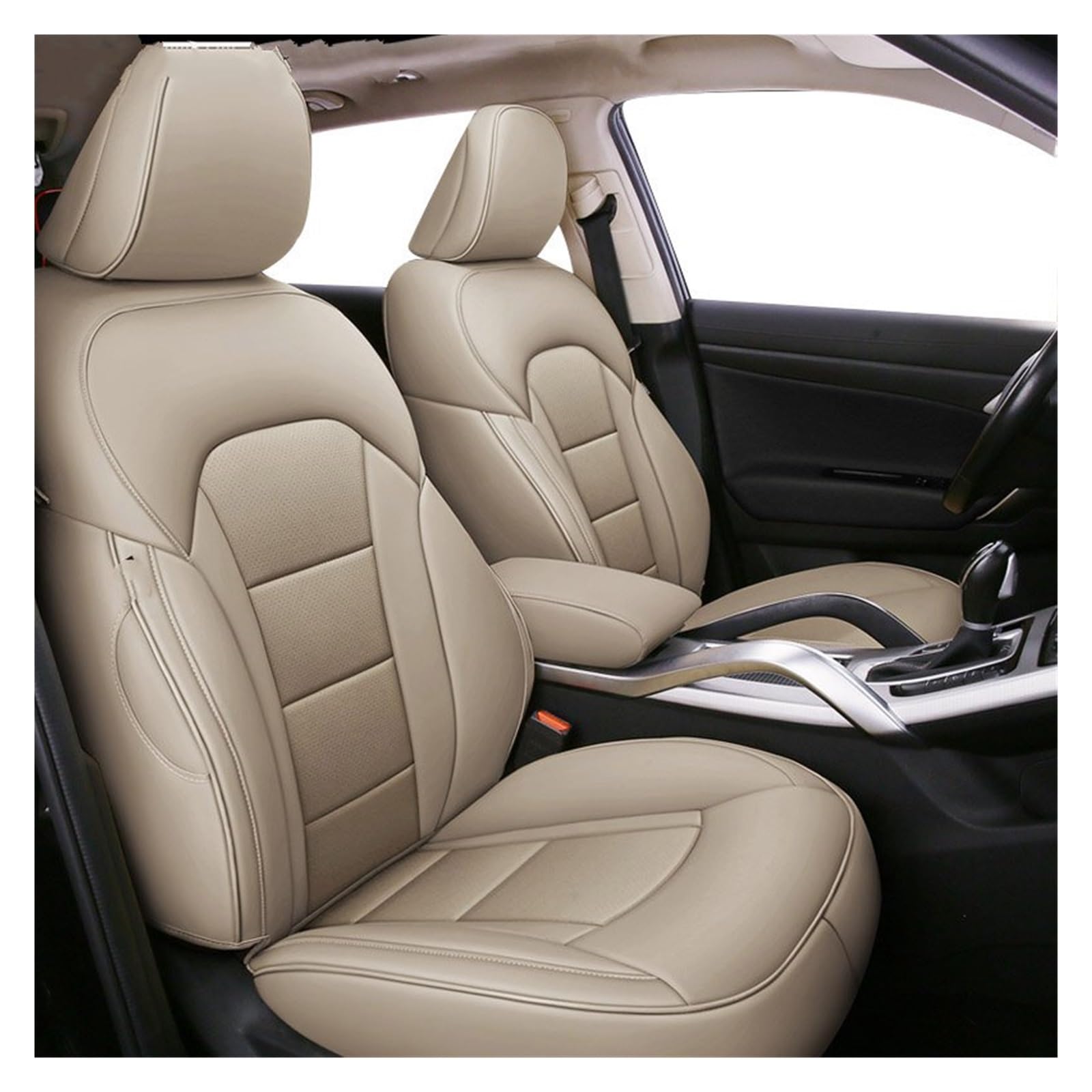 VBVGMZAS Auto Sitzbezüge Für Fiesta MK7 für Kuga für Fusion für Ranger für Explorer 5 maßgeschneiderte Leder-Autositzbezüge Sitzbezüge Auto(Color 8) von VBVGMZAS