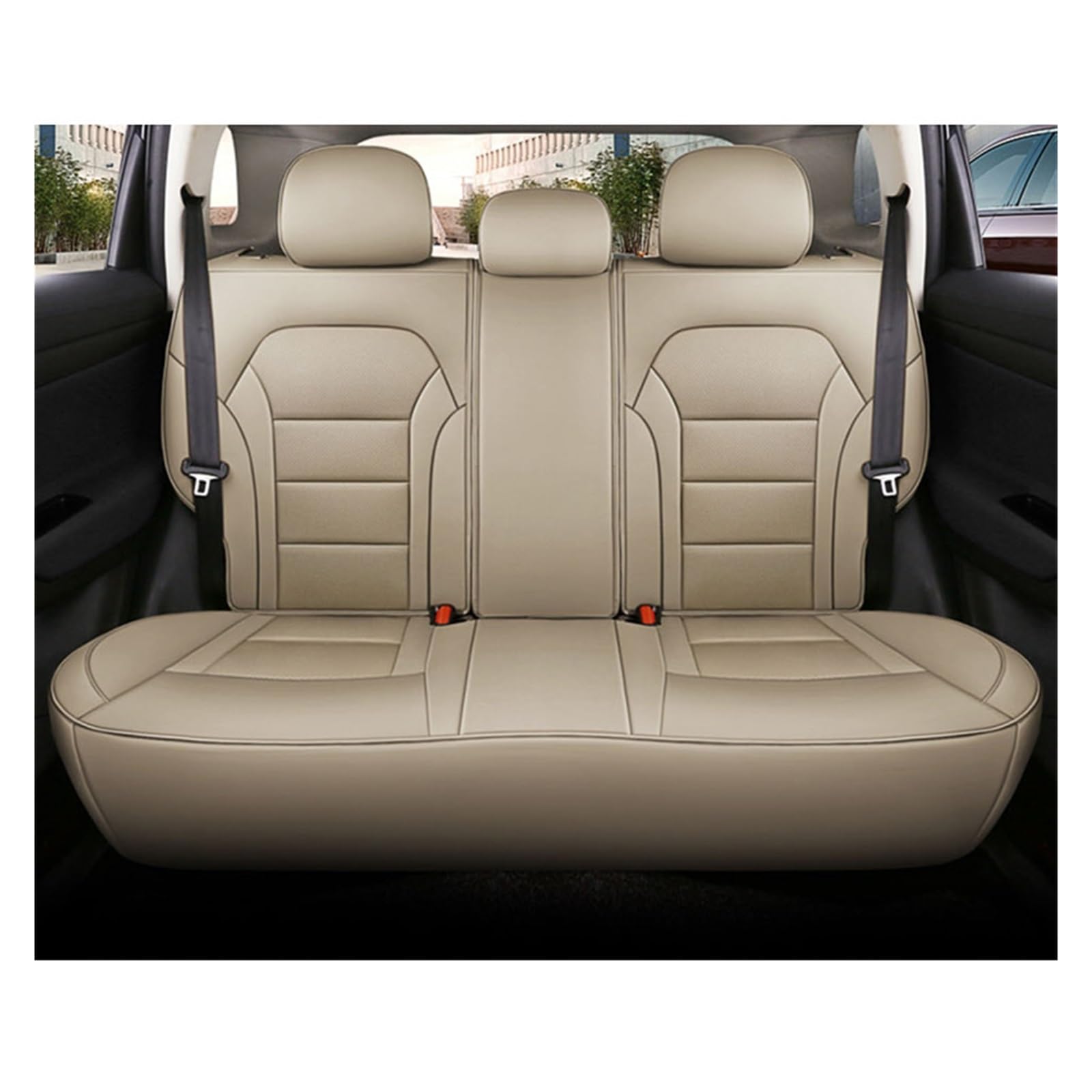 VBVGMZAS Auto Sitzbezüge Für Fiesta MK7 für Kuga für Fusion für Ranger für Explorer 5 maßgeschneiderte Leder-Autositzbezüge Sitzbezüge Auto(Color 9) von VBVGMZAS