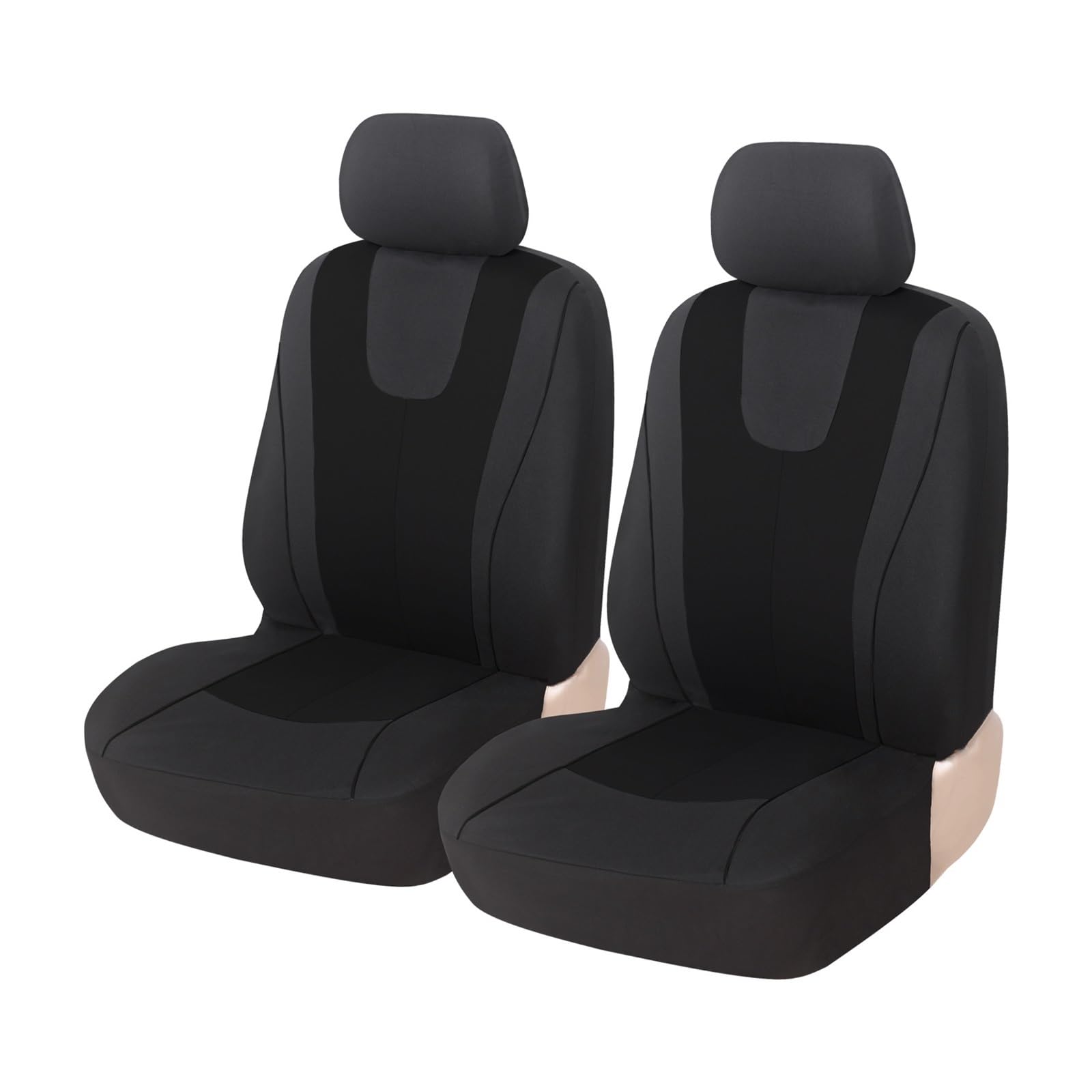VBVGMZAS Auto Sitzbezüge Für Subaru Für Impreza Für BRZ Für Tribeca Stuhl Sitzpolster Stoff Autositzschutzbezüge Innenausstattung Sitzbezüge Auto(2Seats-Black) von VBVGMZAS