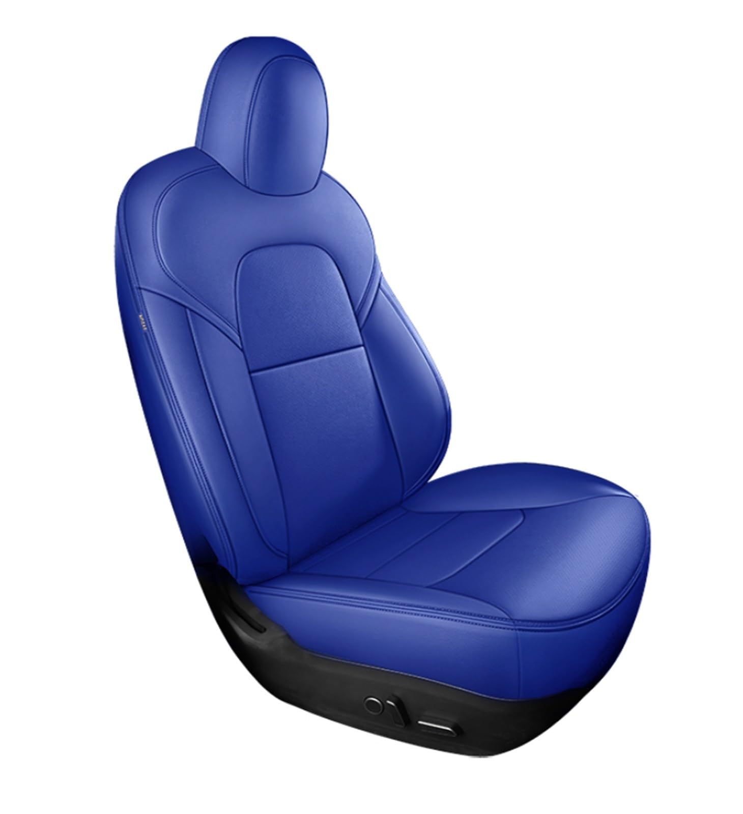 VBVGMZAS Auto Sitzbezüge Für Tesla Für Modell Für X Passgenaues Autositzbezug-Zubehör Für 2016-2022 Vollbedecktes Lederkissen Für 5 6 7 Sitze Sitzbezüge Auto(Blue) von VBVGMZAS