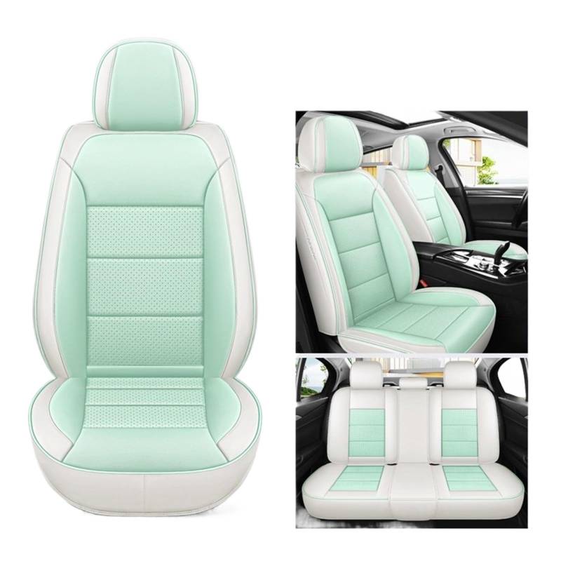 VBVGMZAS Auto Sitzbezüge Leder Universal Autositzbezüge Komplettset Für Benz W204 Zubehör Sitzbezüge Auto(5 PCS 10) von VBVGMZAS