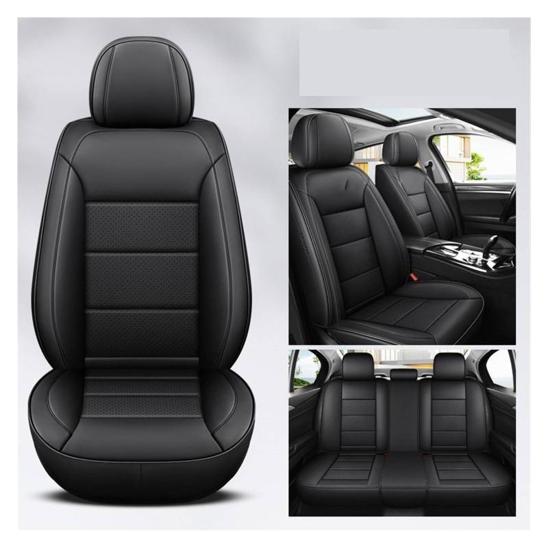 VBVGMZAS Auto Sitzbezüge Leder Universal Autositzbezüge Komplettset Für Benz W204 Zubehör Sitzbezüge Auto(5 PCS 2) von VBVGMZAS