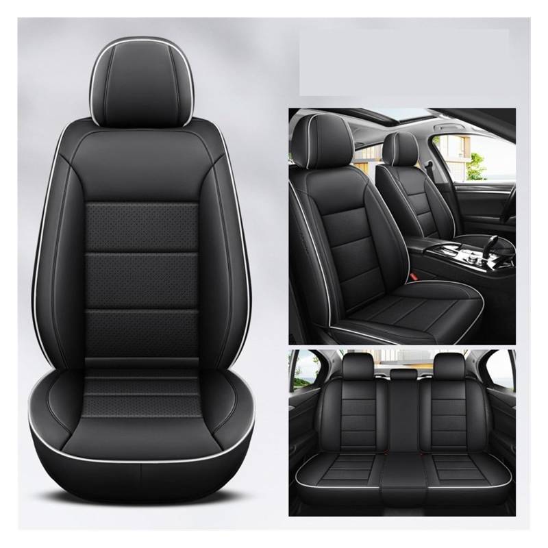 VBVGMZAS Auto Sitzbezüge Leder Universal Autositzbezüge Komplettset Für Benz W204 Zubehör Sitzbezüge Auto(5 PCS 4) von VBVGMZAS